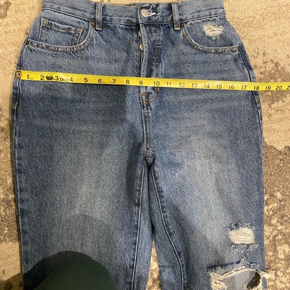 PacSun High Rise Straight Button Fly Blue Jeans - Picture 8 of 9